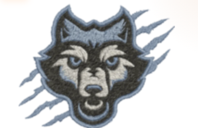 Wolf mascot cap logo Artwork