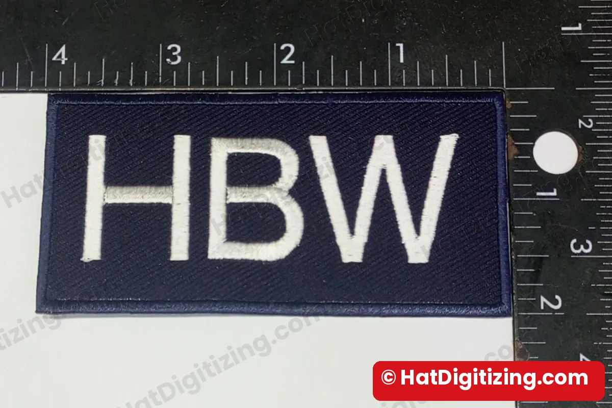 HBW lettering patch