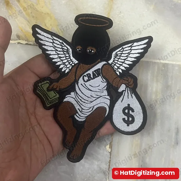 Money angel custom shape