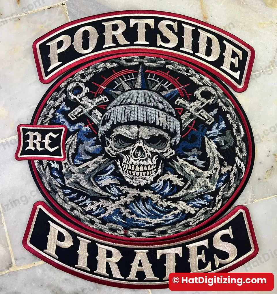 Portside Pirates back patch